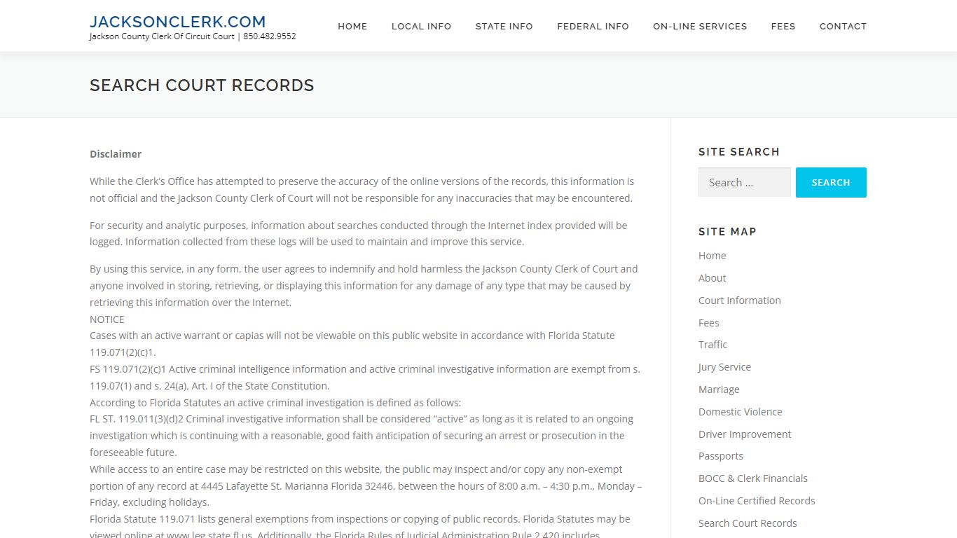 Search Court Records – jacksonclerk.com